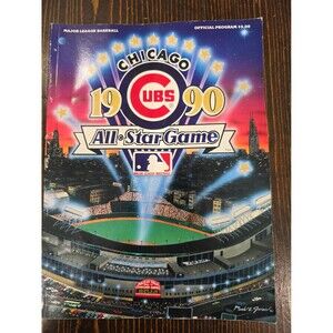 1990 MLB All Star Game Official Program -Wrigley Field Chicago